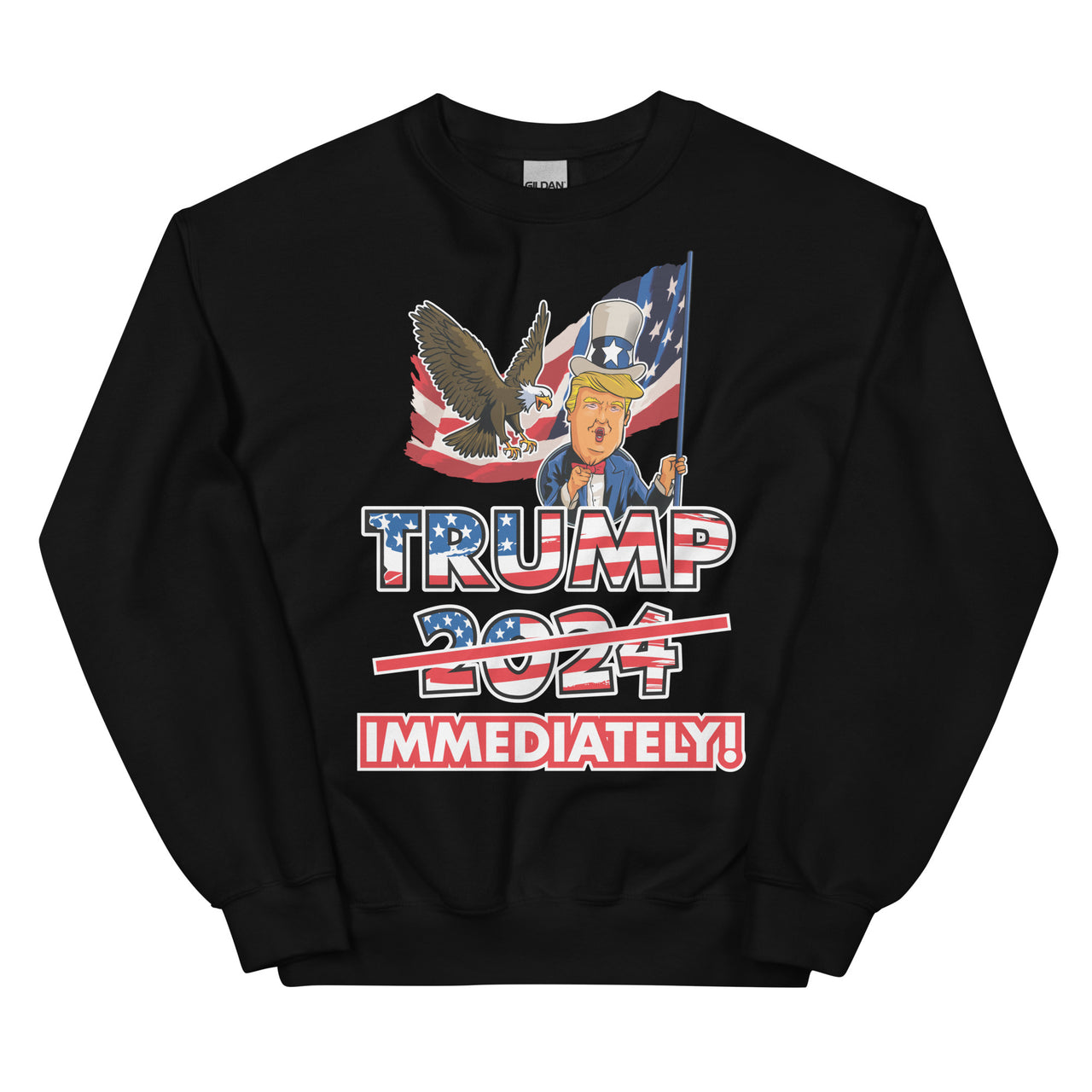 TRUMP IMMEDIATELY Unisex Crew Neck Sweatshirt