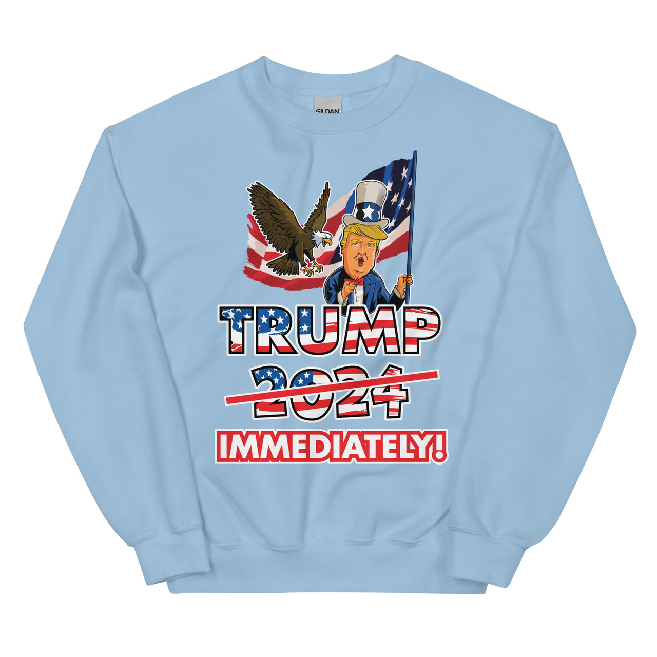 TRUMP IMMEDIATELY Unisex Crew Neck Sweatshirt