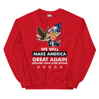 Thumbnail for WE WILL MAKE AMERICA GREAT AGAIN Unisex Crew Neck Sweatshirt