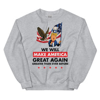 Thumbnail for WE WILL MAKE AMERICA GREAT AGAIN Unisex Crew Neck Sweatshirt