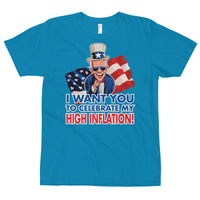 Thumbnail for I WANT YOU TO CELEBRATE MY HIGH INFLATION T-Shirt