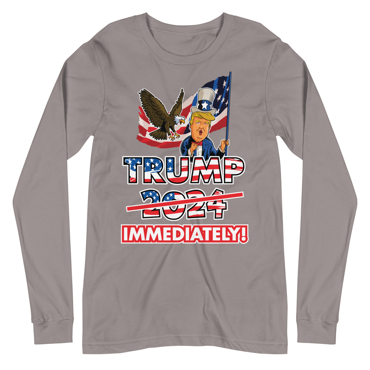 TRUMP IMMEDIATELY Unisex Long Sleeve Tee