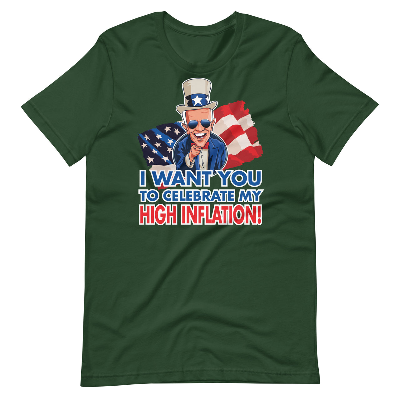 I WANT YOU TO CELEBRATE MY HIGH INFLATION Unisex t-shirt