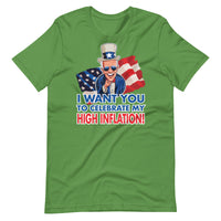 Thumbnail for I WANT YOU TO CELEBRATE MY HIGH INFLATION Unisex t-shirt