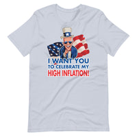 Thumbnail for I WANT YOU TO CELEBRATE MY HIGH INFLATION Unisex t-shirt