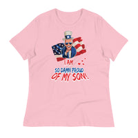 Thumbnail for I AM SO DAMN PROUD OF MY SON Women's Relaxed T-Shirt