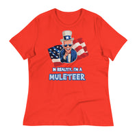 Thumbnail for IN REALITY, I'M A MULETEER Women's Relaxed T-Shirt